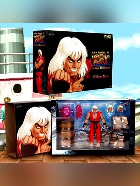 Jada Ultra Street Fighter II The Final Challengers Violent Ken Deluxe Figure